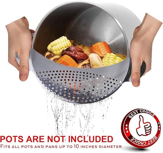 1 Stål Pot Sil, Pasta Sil, Enkel Avtappning