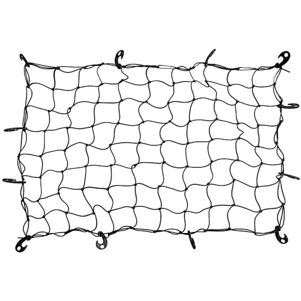 1 kpl musta 120*90cm pickup-auton tavaratilan kiinnitysverkko