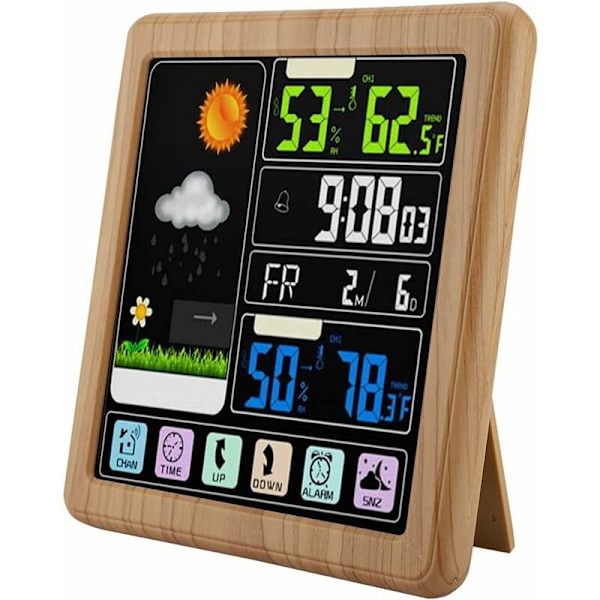 Trådlös väderstation TS-3310 Full Touch Screen Trådlös Indoo