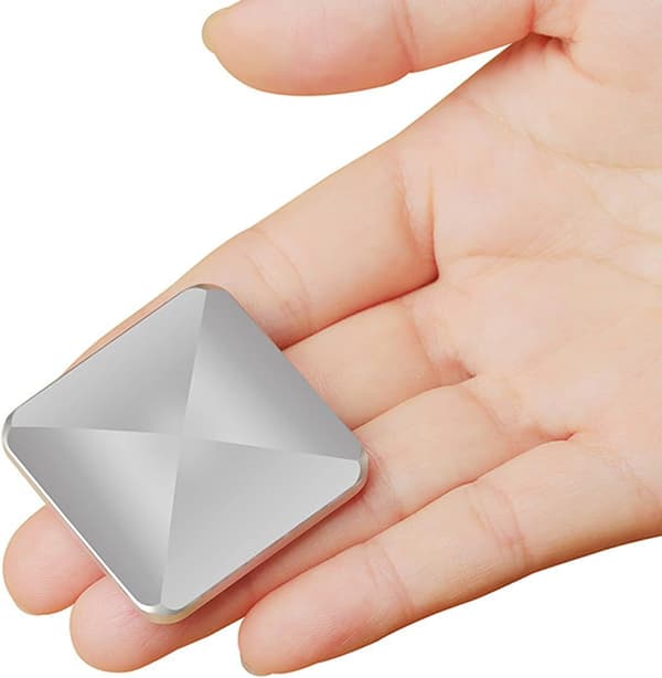 2 stk. (Sølv) Rustfrit Stål Kinetisk Flip Legetøj, Metal Fingertip