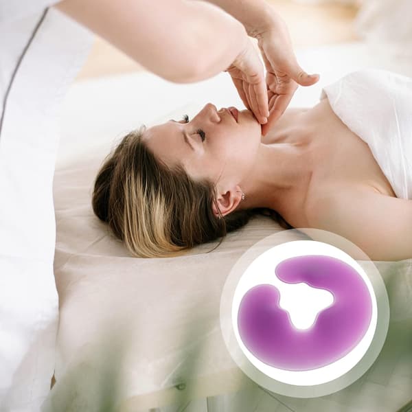 Silikonkudde för ansiktsmassage, ansiktsner, spa-massage
