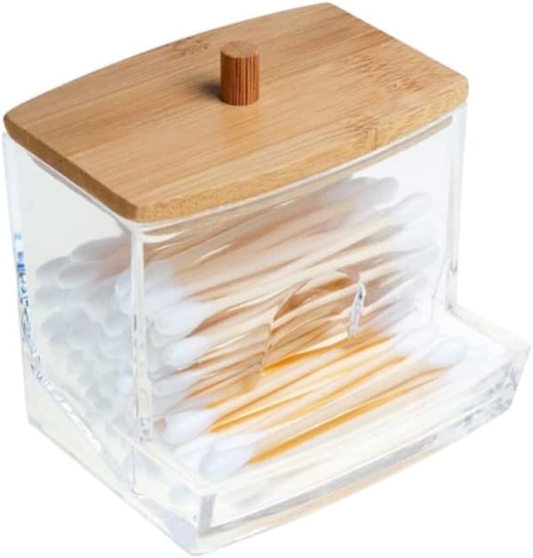 Makeupboks til Vatrondeller, Vatdispenser, Vatpindholder