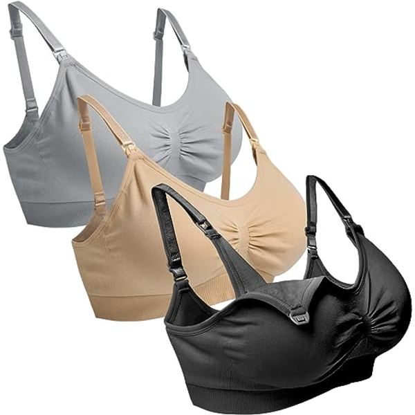 Sömnlös Amnings-BH för Ammande Kvinnor 3-pack Amnings-BH med