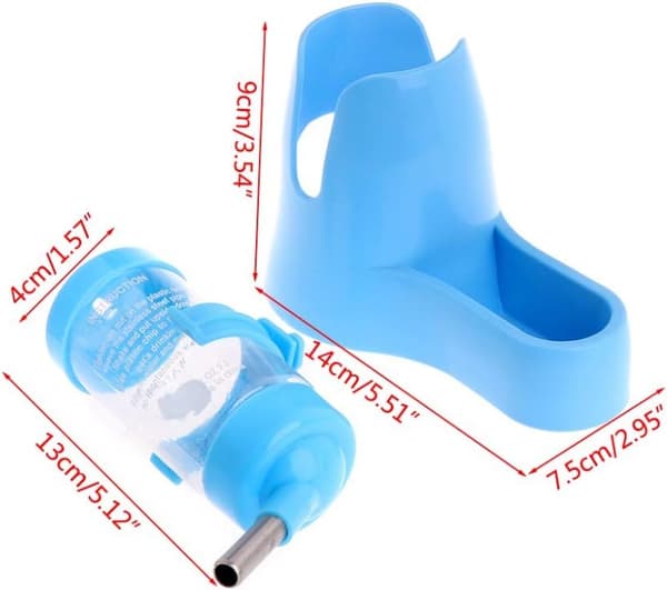 En hamster vattenflaskehållare 80ML Vattenbehållare med bas