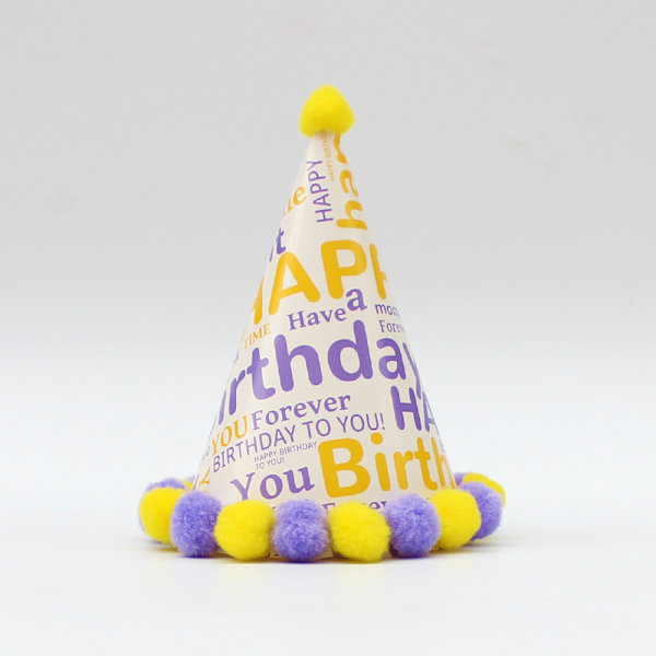 Fire-spids hat - læderbold fest hat aktivitetskit - DIY pom pom