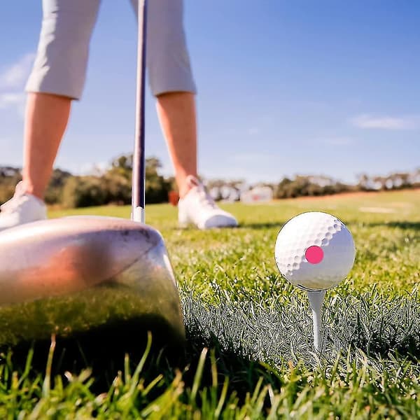 Könsavslöjande golfboll (1 rosa boll och 1 blå boll, 2 golftee) för könsavslöjande babyshower rökbomb exploderande kön