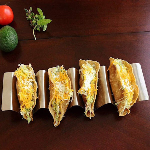 2-pak Taco Stativ Holder Taco Holder Rustfrit Stål Taco