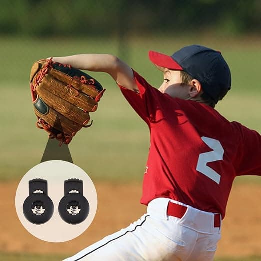 48 st Baseballhandskar Plastlås Enkelt Hål Fjäderspänne
