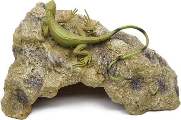 Reptilstein Skjulested Hule, Gecko Skjulested Landskapsstein, Skjul Øgle