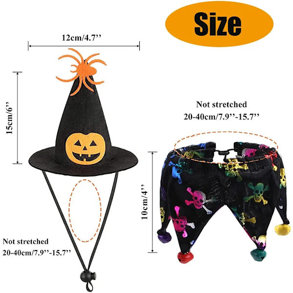 Halloween-koiran bandana, lemmikkipäähine, kissan bandana-kaulus
