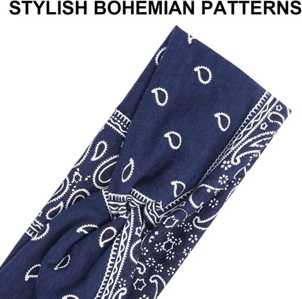 Sort Hårbånd til Kvinder Boho Elastiske Pandebånd til Piger