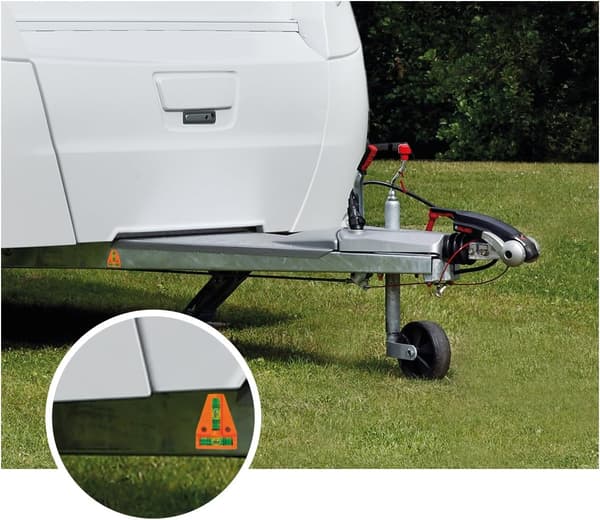 Trekantsniveau med magnet, orange