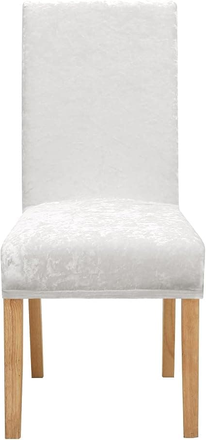 1 stk Elastisk Spisebordstoltrekk Stretch Melange Fløyel