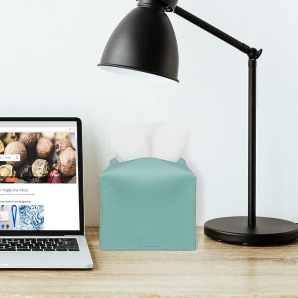 2-pack Läder Vävnadslådaöverdrag, Vävnadslådehållare, Modern PU