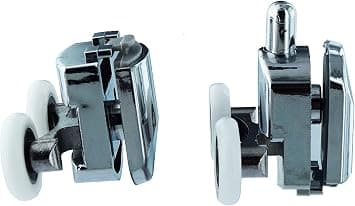Dusjdorrulle 23mm Topp og Bunn (Pakke med 4) Sinklegering -