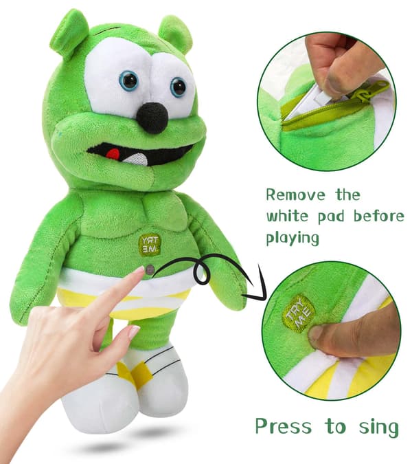 Sjungende bamse dyrepuppen