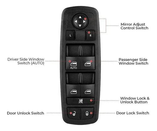 Dodge Nitro 2007-2011 - Ikkuna-kytkin 04602632AG