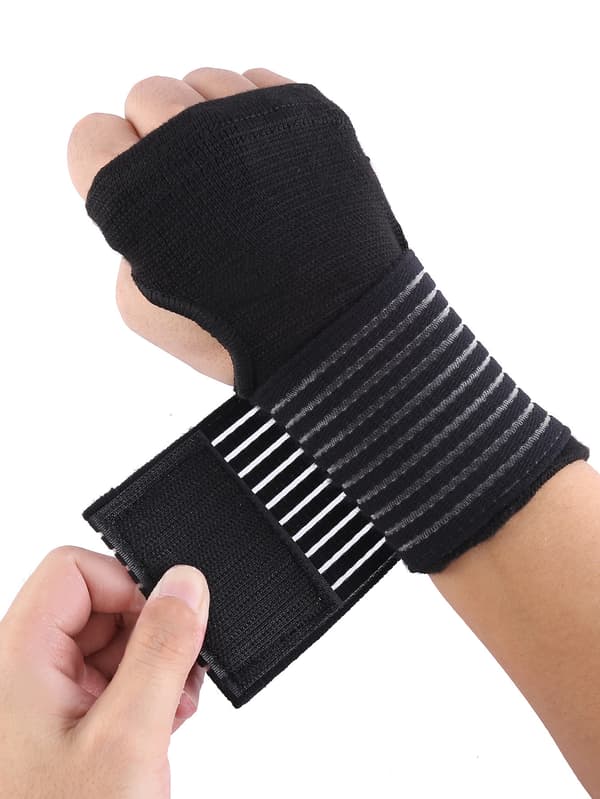 2 par handledsbandage hand elastiska sportcykling skyddande