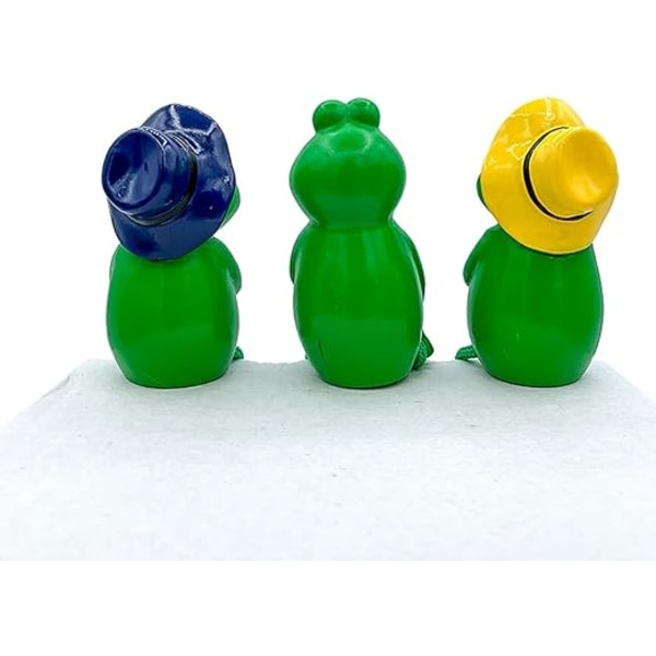 Sæt af 3 Havefigurer og Statuer Frø Havepynt