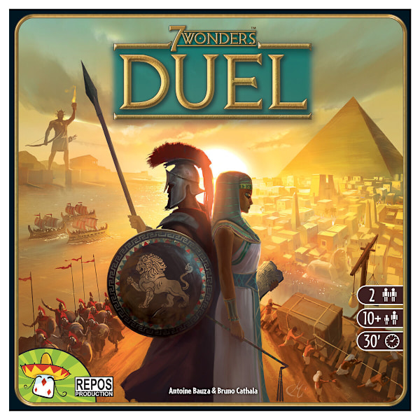 7 Wonders: Duel Fun 2 pelaajan sivilisaatiorakentaja-lautapelin repo