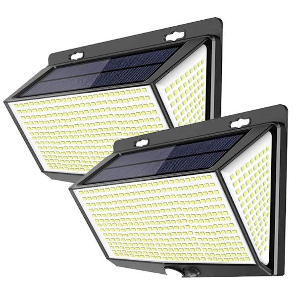 Solcellelamper til utendørs hage, 468LED solcellehagelamper,