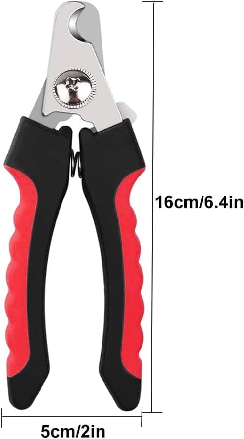 Profesjonell Klørtrimmer for Hunder, Ergonomisk Stor Saks
