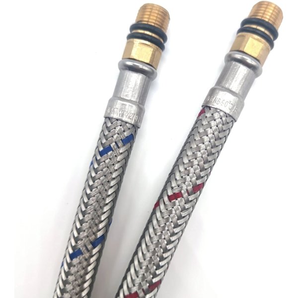 2 st Kopplingsslang G3/8 x M10 för Blandare