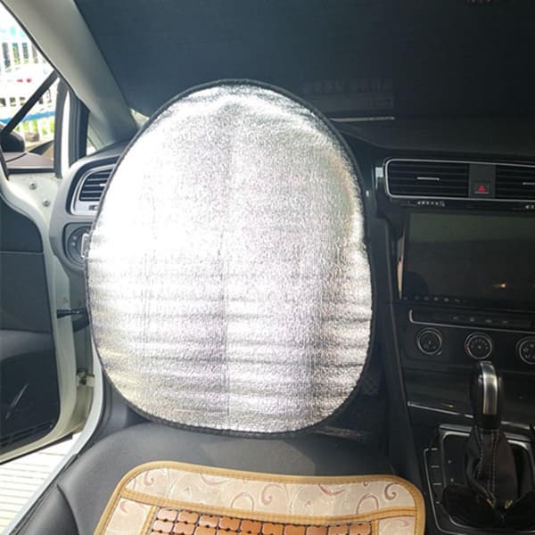 1 stycke silver bil ratt solskydd sommar hängande pärla