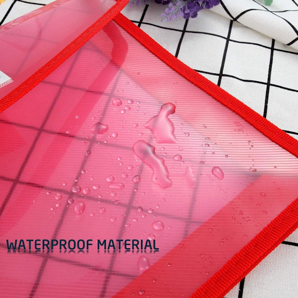 A4 Plastikmapper, 5 stk. Popper Mappe Plastik Dokumentmappe