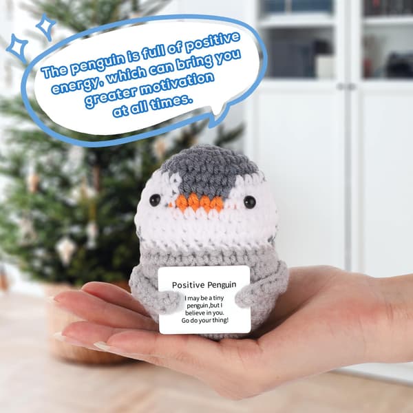 1 neulottu pingviinilelu
