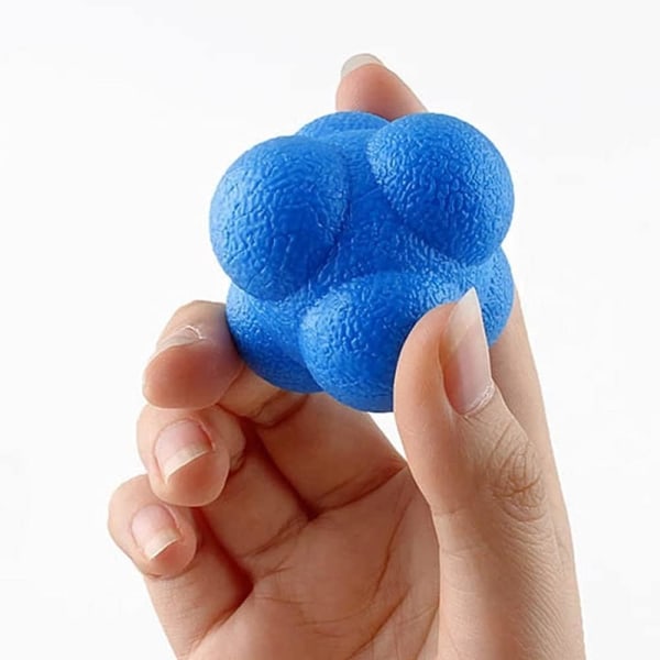 Reaktionsboll, hexagonal agilityboll för att förbättra hand-eyer