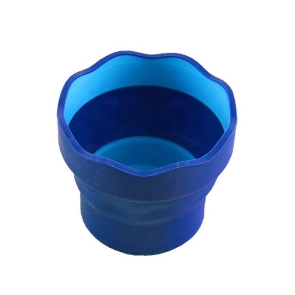 1 kpl (Syvän sininen) Kannettava minitaittuva vesiämpärikynäpesu