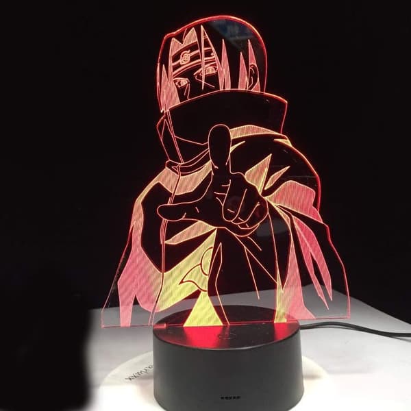 1 stycke Naruto 7 färger byter 3D visuell modellering LED Anime