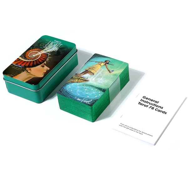 1 Den mest populära tarot-förgyllningsprocessen, högkvalitativ järnbox