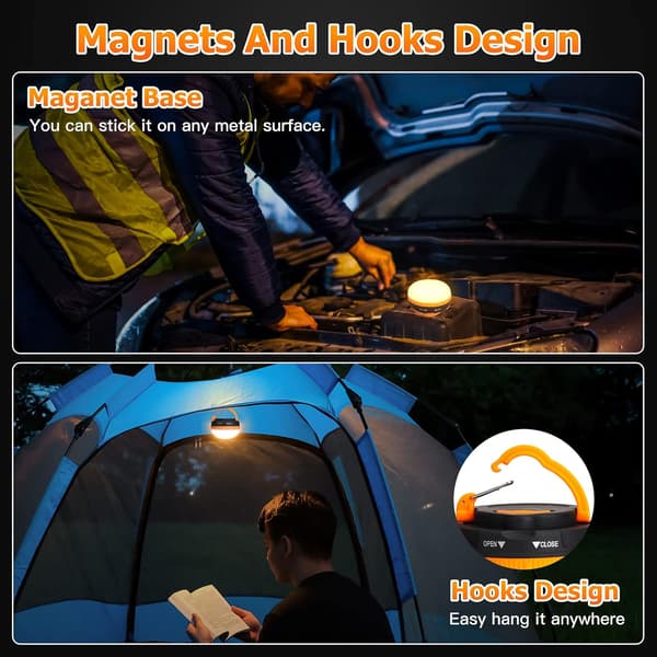 Batteridriven Campinglampa [2-pack] Campinglykta med