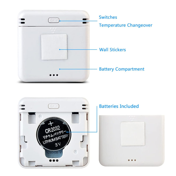 3 kpl sisälämpömittari Mini digitaalinen lämpömittari kotiin