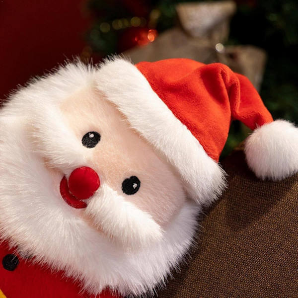 Jultomte Plyschleksak, Julplyschdocka, Jultomte Ornament Plysch, Semesterfylld Tomte, Julplyschleksaker, Jultomte