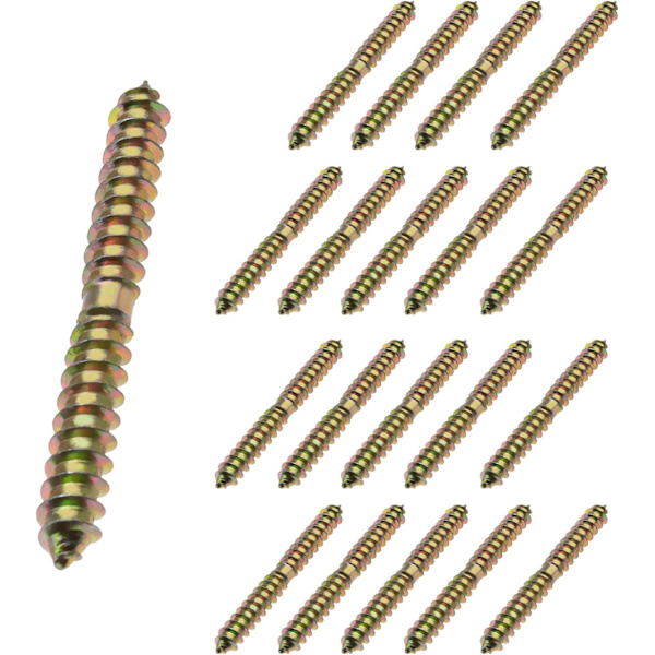20 kpl M8x60mm Itseporaavia Kaksisuuntaisia Pultteja Puulle