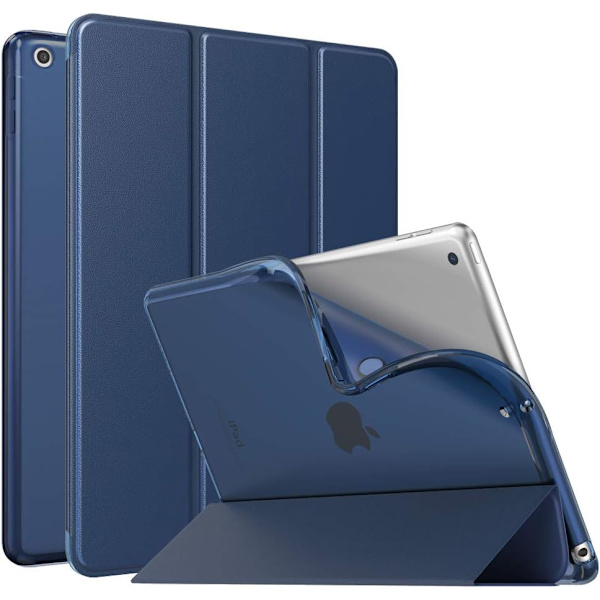 Etui for New iPad 9. generasjon/8. generasjon/7. generasjon (2021/2020/2019), Myk TPU Gjennomsiktig Frostbakside Deksel Slank Skall Beskyttende