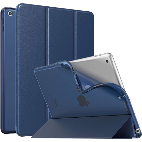 Fodral för Nya iPad 9:e/8:e/7:e Gen (2021/2020/2019), Mjuk TPU Genomskinlig Frostad Bakre Skyddsskal Smalt Skal Skydd
