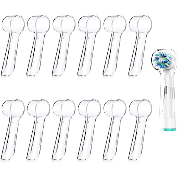 12 stk Oral B Børstbeskyttelseshette, Utbyttbar Børstlagring for