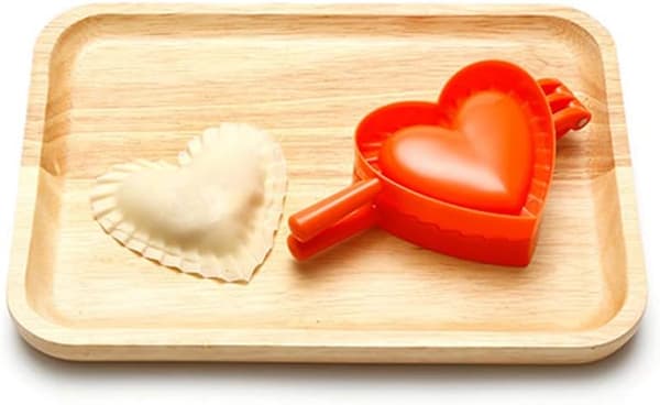 Dumpling Maker Ravioli Maker Form Sæt 3 stk Hjerteform med Forskellige Størrelser Wonton Form Dej Presse Empanada Maker