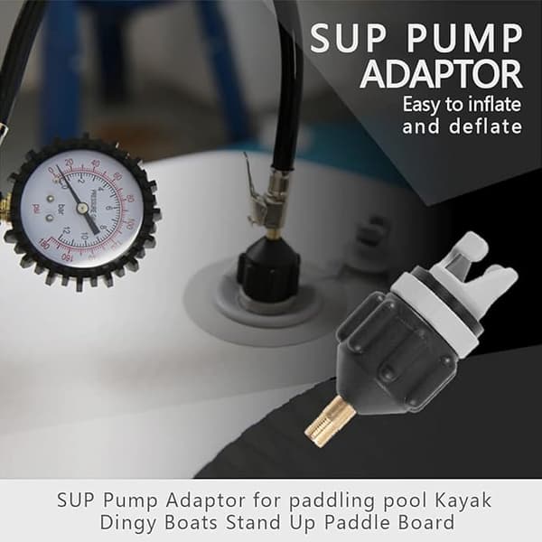 2 stk. kajakkpadle luftventil adapter for kajakk pumpe adapter for