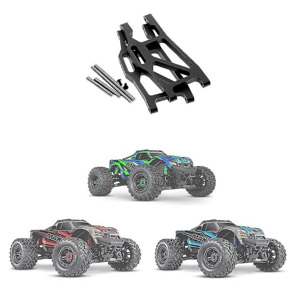 2 stk. Nedre opphengsarmer i metall, kompatibel med 1/10 Traxxas Maxx Monster Trucks, 2