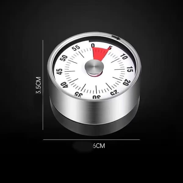 1 stk Basics Mekanisk og Magnetisk Timer. Maksimalt 60 Minutter.