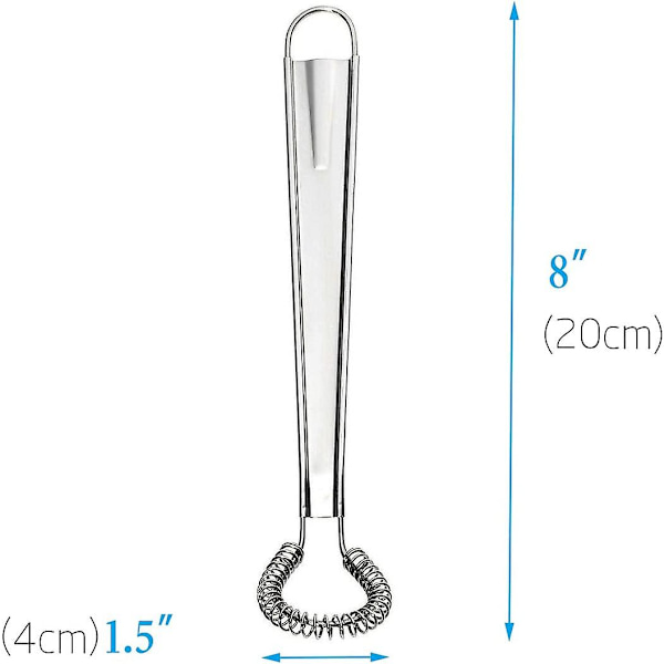 Pakke med 2 bedste redskaber i rustfrit stål Mini æggepisker Beater Håndholdt mælkeskummer Skummer Skummende cremet kaffemixer Fjeder Sovsblender Køkken Ac