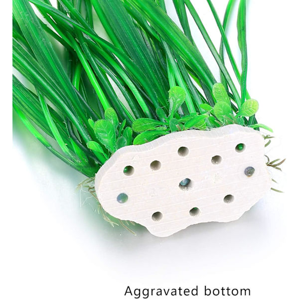 2 stykker akvariedekorasjon simulering av vannplanter akvarium