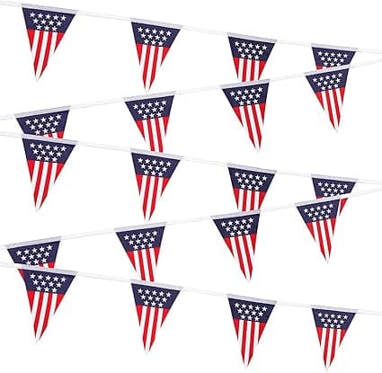 10m/30 Amerikanske flagg, festflagg dekorative tilbehør