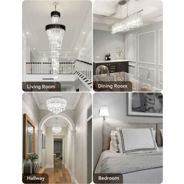 Set med 10 G9 3W LED-lampor - motsvarande 33W halogenlampor, 6000K