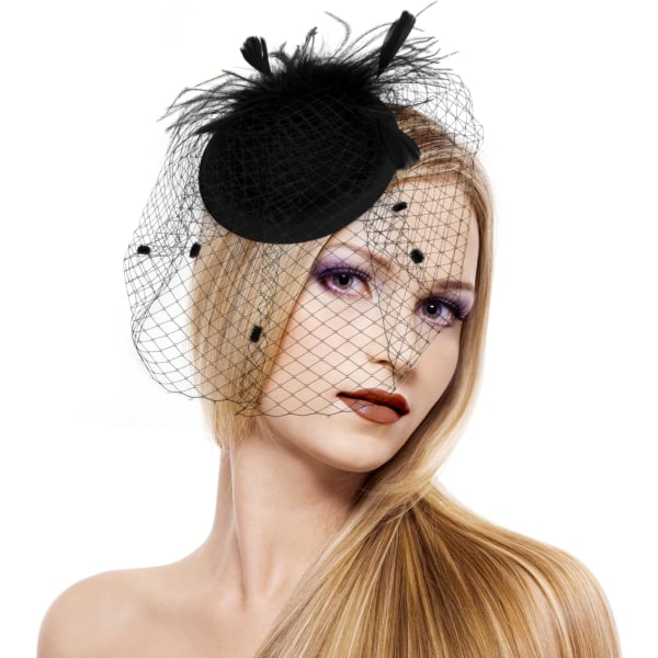 1920-luvun Teepuolueen Pääasusteet Naisille ja Tytöille, Fascinator-Hattu